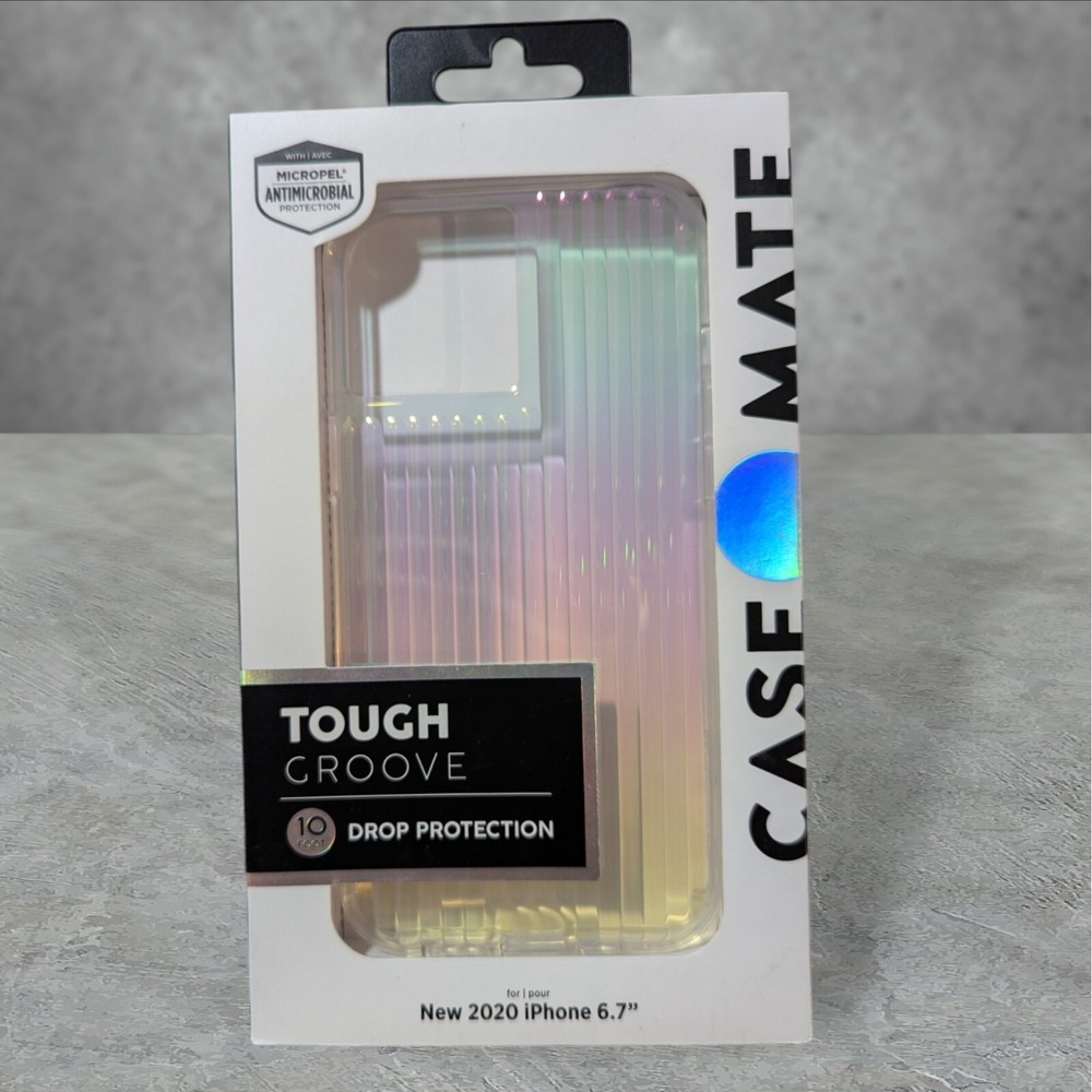 Case-Mate Tough Groove Case for Apple iPhone 2020 6.7 (12 Pro Max)‎  Clear T4